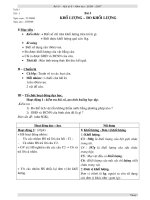 Khối lượng - đo kl