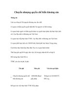 Chuyển nhượng quyền chế biến khoáng sản