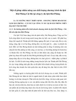 Một số pháp nhằm nâng cao chất lượng chương trình du lịch Hải Phòng Cát Bà tại công ty du lịch Hải Phòng