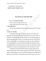 Đề cương chi tiết Một đổi mới