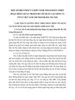 MỘT SỐ BIỆN PHÁP VÀ KIẾN NGHỊ NHẰM HOÀN THIỆN HOẠT ĐỘNG QUẢN TRỊ RỦI RO TÍN DỤNG TẠI NHNO VÀ PTNT VIỆT NAM CHI NHÁNH BẮC HÀ NỘI