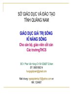 Tập huấn giá trị sống