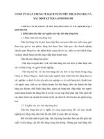 CƠ SỞ LÝ LUẬN CHUNG VỀ HẠCH TOÁN TIÊU THỤ HÀNG HOÁ VÀ XÁC ĐỊNH KẾT QUẢ KINH DOANH