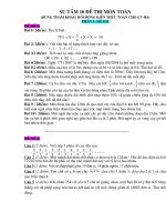 10 Đáp án, Đề thi đối với GV và Hs