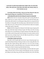 GIẢI PHÁP VÀ KIẾN NGHỊ NHẰM HOÀN THIỆN CÔNG TÁC BẢO ĐẢM BẰNG THẾ CHẤP