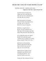 Bài dự thi sáng tác về mái trường của em