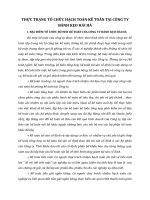 THỰC TRẠNG TỔ CHỨC HẠCH TOÁN KẾ TOÁN TẠI CÔNG TY BÁNH KẸO HẢI HÀ