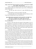 THỰC TRẠNG KẾ TOÁN NGUYÊN VẬT LIỆU TẠI NHÀ MÁY CƠ KHÍ GANG THÉP  THÁI NGUYÊN