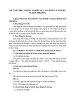 KẾ TOÁN HOẠT ĐỘNG NGHIỆP VỤ TÀI CHÍNH VÀ NGHIỆP VỤ BẤT THƯỜNG