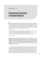 Examining properties of spatial objects