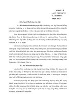 CƠ SỞ LÝ LUẬN CHUNG VỀ MARKETING TRỰC TIẾP