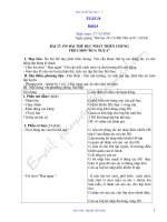 GIÁO ÁN THỂ DỤC TUẦN 14