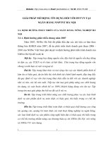 GIẢI PHÁP MỞ RỘNG TÍN DỤNG ĐỐI VỚI DNVVN TẠI NHNN