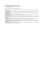 NHÌN ĐẾ GIÀY ĐOÁN TÍNH CÁCH