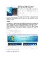 Biến các chức năng của Windows XP/Vista giống như Windows 7