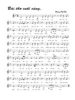 Bài hát bài thơ cuối cùng - Hoàng thi thơ (lời bài hát có nốt)