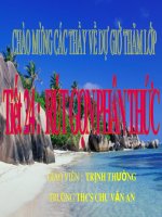 Tiết 24: RÚT GỌN PHÂN THỨC