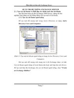 QUẢN TRỊ HỆ THỐNG EXCHANGE SERVER