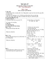 Giáo án tuần 16 Lớp CKTKN