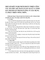 MỘT SỐ KIẾN NGHỊ NHẰM HOÀN THIỆN CÔNG TÁC TỔ CHỨC KẾ TOÁN CP SẢN XUẤT VÀ TÍNH GIÁ THÀNH SẢN PHẨM Ở CÔNG TY XÂY DỰNG VÀ PHÁT TRIỂN NÔNG THÔN