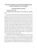 GIẢI PHÁP MARKETING XUẤT KHẨU SẢN PHẨM MAY MẶC SANG THỊ TRƯỜNG EU CỦA XÍ NGHIỆP