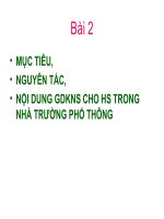 Bài 2: KNS Môn Tiếng Việt