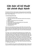 Căn bản về kỹ thuật tài chính thực hành