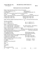 Đề KT 15p Tin lần 1 HK 1 lớp 11