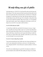 Bí mật đằng sau giá cổ phiếu