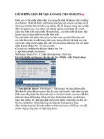 Cahcs Đơn giản để tạo baner