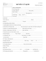 Sơ yếu lí lịch công chức