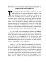 MỘT SỐ GIẢI PHÁP PHÁT TRIỂN HOẠT ĐỘNG CUNG CẤP DỊCH VỤ NHẰM TĂNG THU NHẬP TẠI NHCTHBT