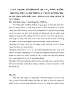 THỰC TRẠNG XÃ HỘI HOÁ DỊCH VỤ ĐĂNG KIỂM PHƯƠNG TIỆN GIAO THÔNG CƠ GIỚI ĐƯỜNG BỘ