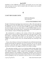 I CAN’T SEE CLEARLY NOW