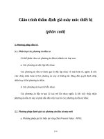 Giáo trình thẩm định giá máy móc thiết bị (phần cuối)