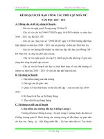 KẾ HOẠCH PHỔ CẬP