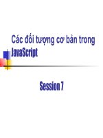 Các đối tượng cơ bản trong JavaScript Session 7