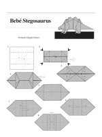 Nghệ thuật xếp hình Nhật Bản: stegosaurus_baby