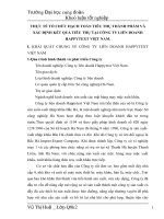 THỰC TẾ TỔ CHỨC HẠCH TOÁN TIÊU THỤ THÀNH PHẨM VÀ XÁC ĐỊNH KẾT QUẢ TIÊU THỤ TẠI CÔNG TY LIÊN DOANH  HAPPYTEXT VIỆT NAM