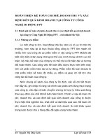 HOÀN THIỆN KẾ TOÁN CHI PHÍ, DOANH THU VÀ XÁC ĐỊNH KẾT QUẢ KINH DOANH TẠI CÔNG TY CÔNG NGHỆ DI ĐỘNG FPT