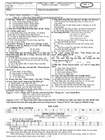 Đề kiểm tra 1 tiết HK I