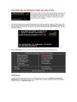 Cách thiết lập các thông số cơ bản cho máy vi tính