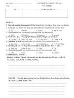 bài KT số 2 có 2 đề