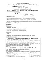 GIÁO ÁN MỸ THUẬT LỚP 9 CẢ NĂM