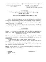 Quyết dịnh BGK GVG cấp trường