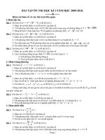 BÀI TẬP ÔN THI  HKI  TOÁN 12