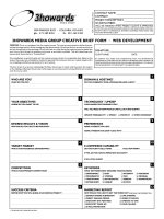 3HOWARDS MEDIA GROUP CREATIVE BRIEF FORM - WEB DEVELOPMENT