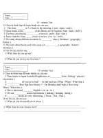 kiểm tra 15'''' anh 7