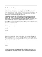 What Event Handlers Do