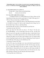 TÌNH HÌNH THỰC TẾ VỀ CÔNG TÁC KẾ TOÁN TẬP HỢP CHI PHÍ SẢN XUẤT VÀ TÍNH GIÁ THÀNH SẢN PHẨM TẠI CÔNG TY NHỰA CAO CẤP HÀNG KHÔNG